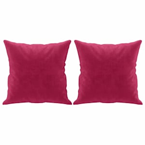 vidaXL dekoratiivpadjad 2 tk, veinipunane, 40 x 40 cm, samet