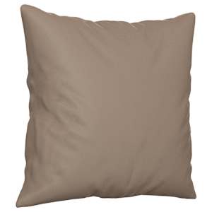 Dekorační polštáře 2 ks taupe 40 x 40 cm tkanina z mikrovlákna - obrázek 3
