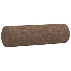 vidaXL Zierkissen 2 Stk. Braun &Oslash;15x50 cm Stoff