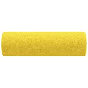 Dekorační polštáře 2 ks světle žluté Ø 15 x 50 cm textil - obrázek 4