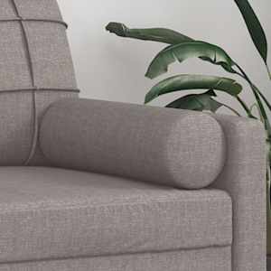 Dekorační polštáře 2 ks taupe Ø 15 x 50 cm textil - obrázek 5