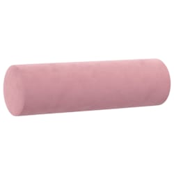 vidaXL Zierkissen 2 Stk. Rosa &Oslash;15x50 cm Samt