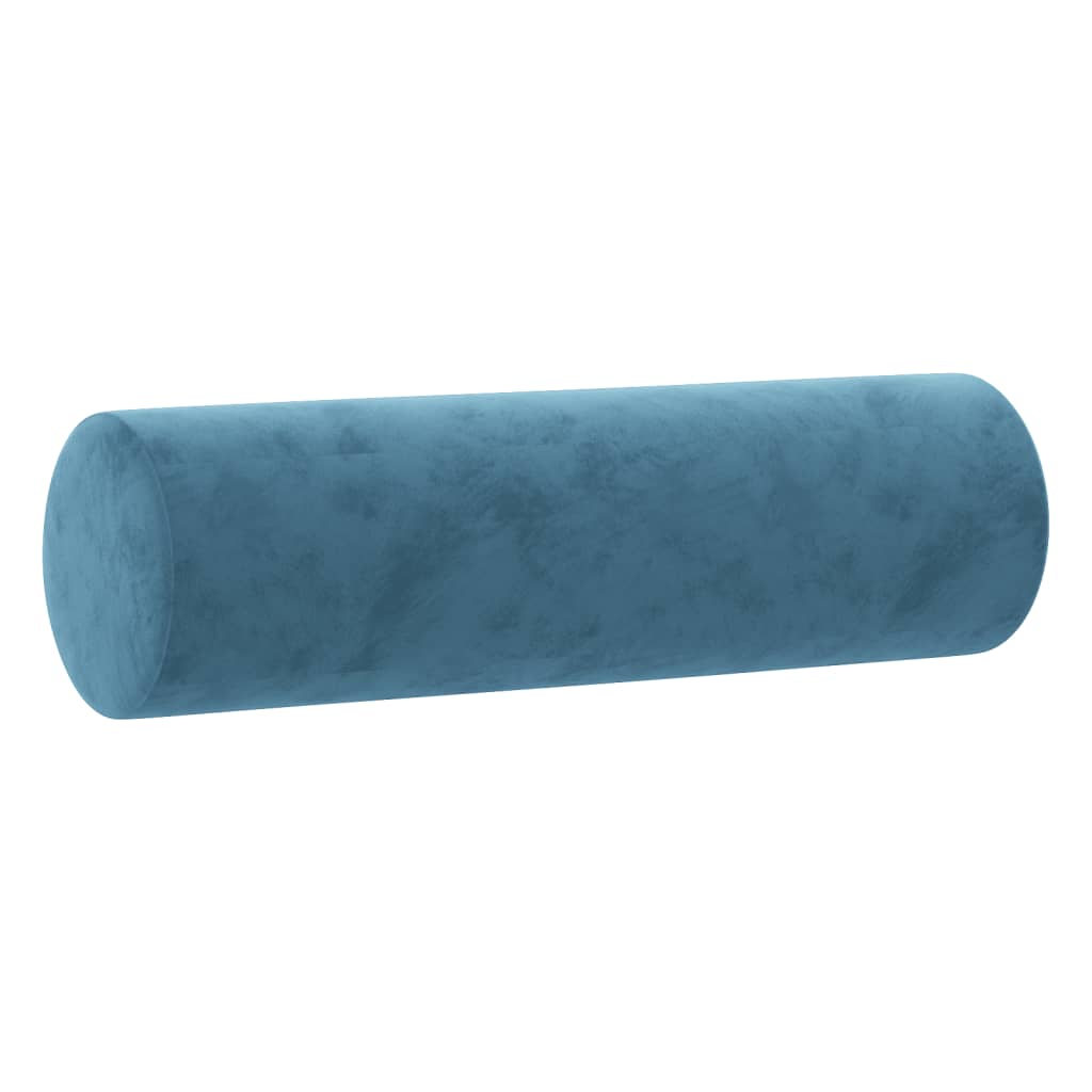 vidaXL Sierkussens 2 st 15x50 cm fluweel blauw afbeelding