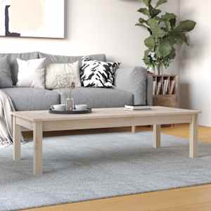 Konferenční stolek 110 x 50 x 30 cm masivní borové dřevo - obrázek 1