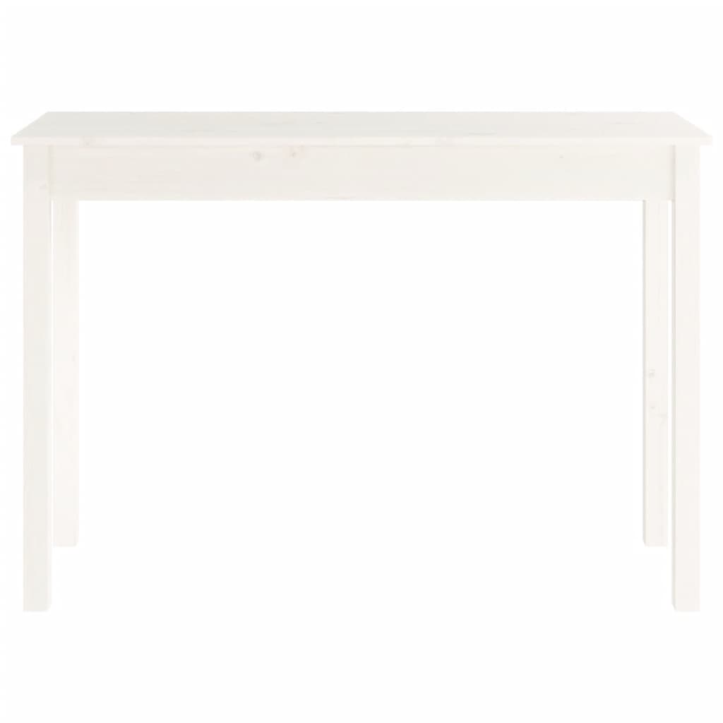 Konsolentisch Weiß 110x40x75 cm Massivholz Kiefer | Stepinfit