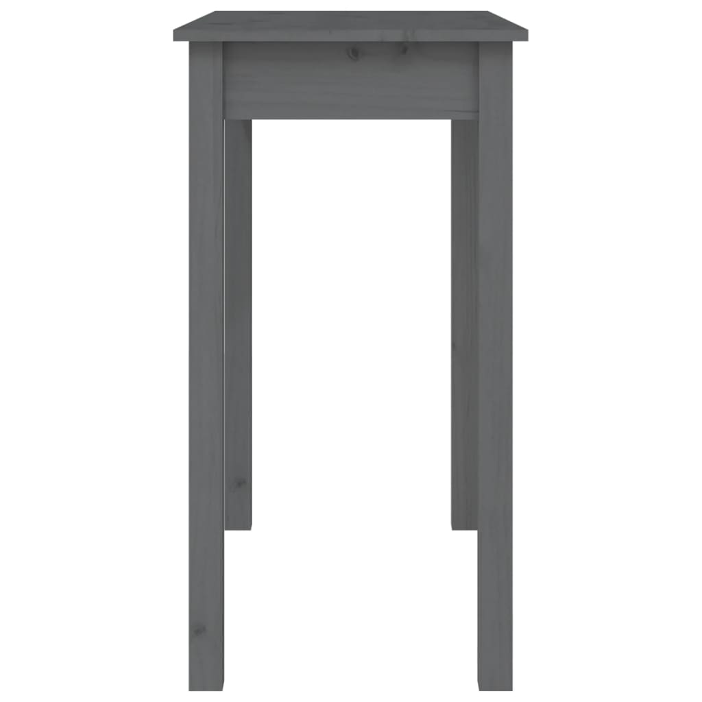  Konzolový stolík sivý 80x40x75 cm masívne borovicové drevo