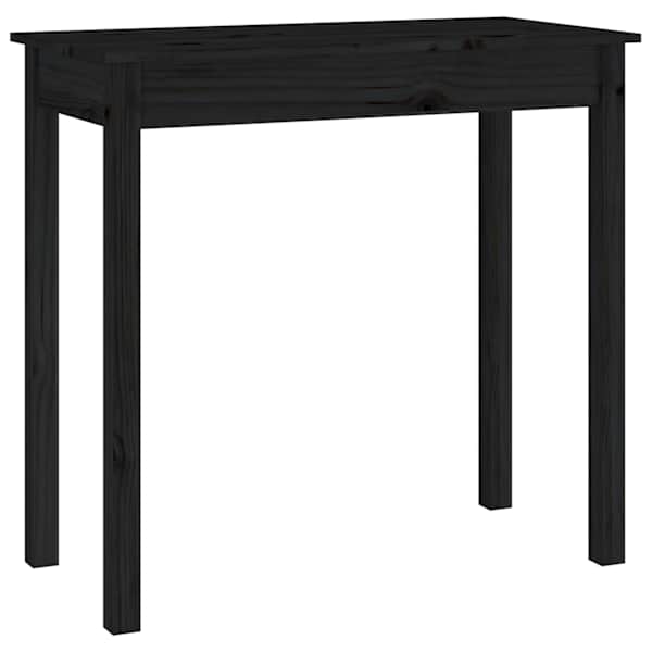 vidaXL konsoollaud, must, 80 x 40 x 75 cm, m&auml;nnipuit