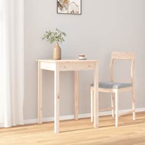 Jídelní stůl 55 x 55 x 75 cm masivní borové dřevo - obrázek 5