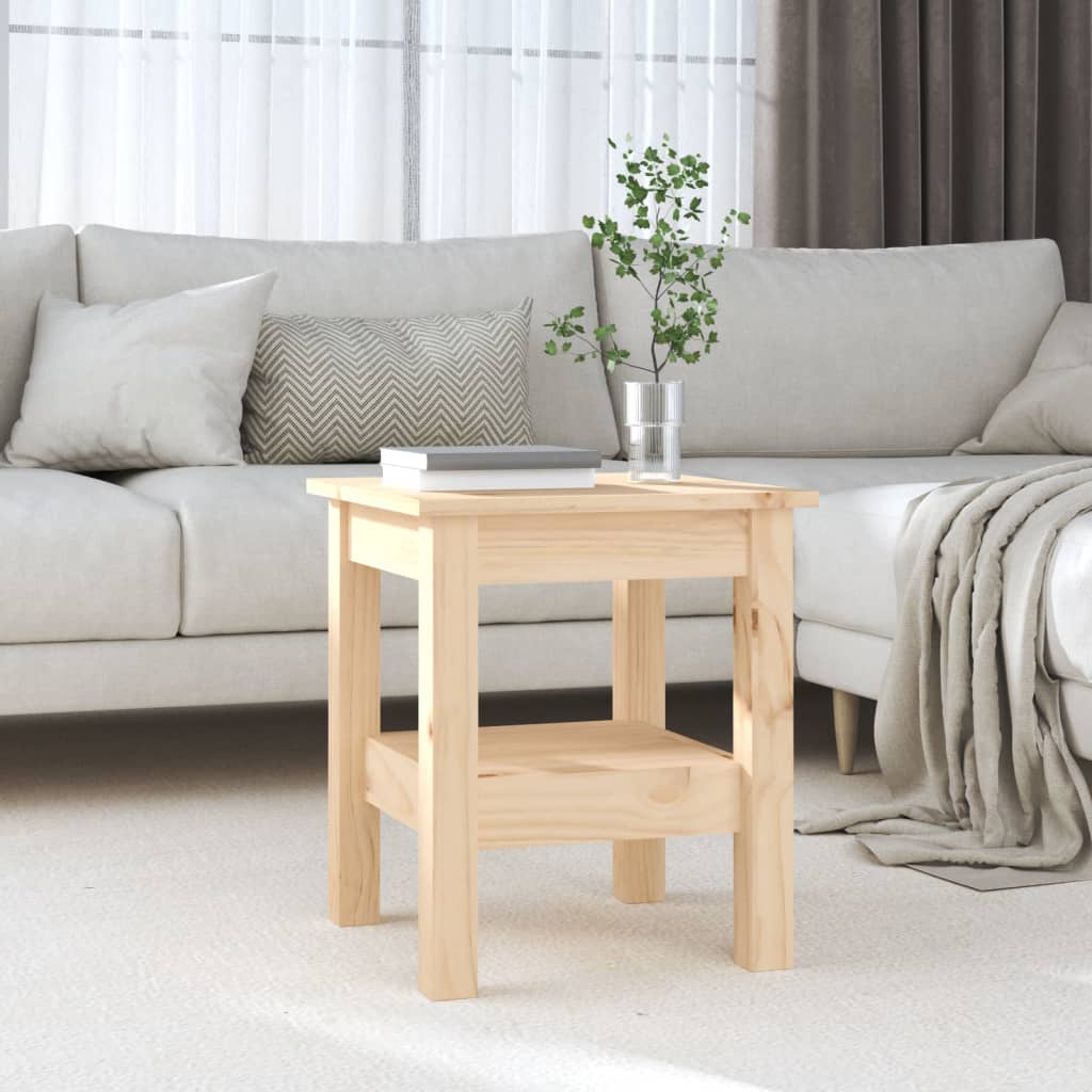 vidaXL Couchtisch 35x35x40 cm Massivholz Kiefer