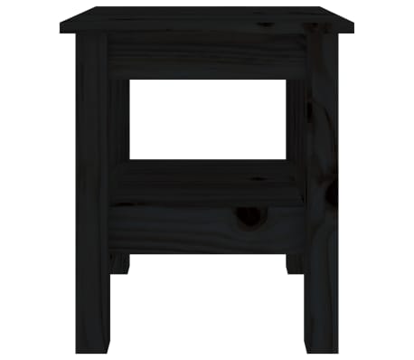 vidaXL Salongbord svart 35x35x40 cm heltre furu