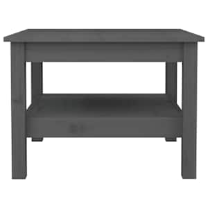 vidaXL Coffee Table Grey 55x55x40 cm Solid Wood Pine