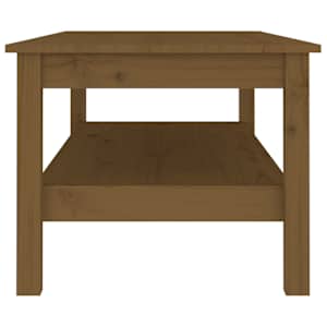 Konferenční stolek medově hnědý 110x50x40 cm masivní borovice - obrázek 4