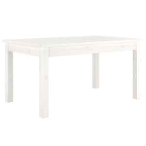 Konferenční stolek bílý 80 x 50 x 40 cm masivní borové dřevo - obrázek 2