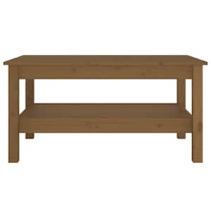 vidaXL Salongbord honningbrun 80x50x40 cm heltre furu