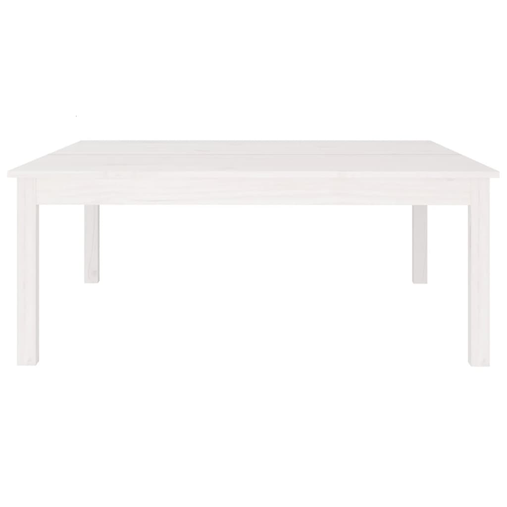 vidaXL Salontafel 100x100x40 cm massief grenenhout wit