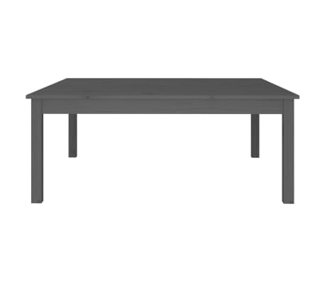 vidaXL Τραπεζάκι Σαλονιού Γκρι 100x100x40 εκ. από Μασίφ Ξύλο Πεύκου