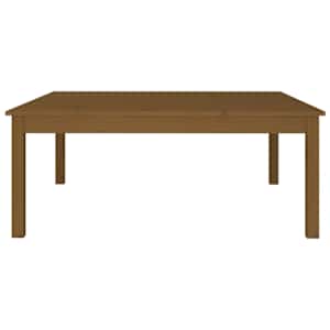 Konferenční stolek medově hnědý 100x100x40 cm masivní borovice - obrázek 3