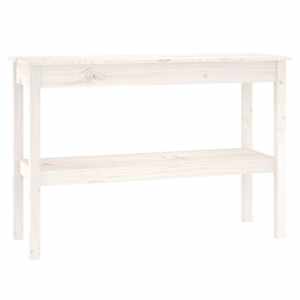 vidaXL konsoollaud, valge, 110x40x75 cm, m&auml;nnipuit