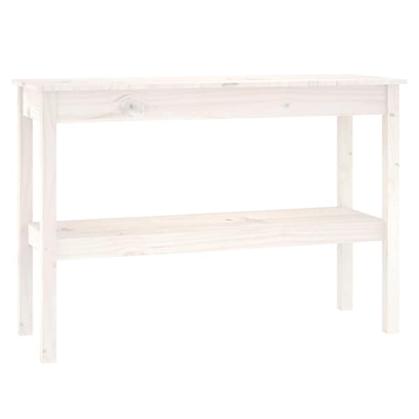 vidaXL konsoollaud, valge, 110x40x75 cm, m&auml;nnipuit