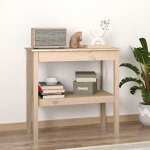 Konzolna mizica 80x40x75 cm trdna borovina