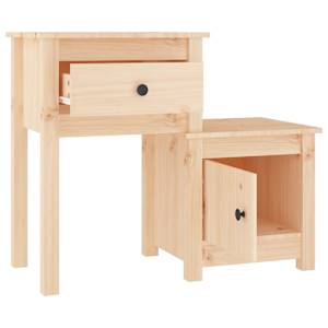 Noční stolek 79,5 x 38 x 65,5 cm masivní borové dřevo - obrázek 3