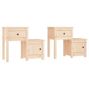 Noční stolky 2 ks 79,5 x 38 x 65,5 cm masivní borové dřevo - obrázek 2