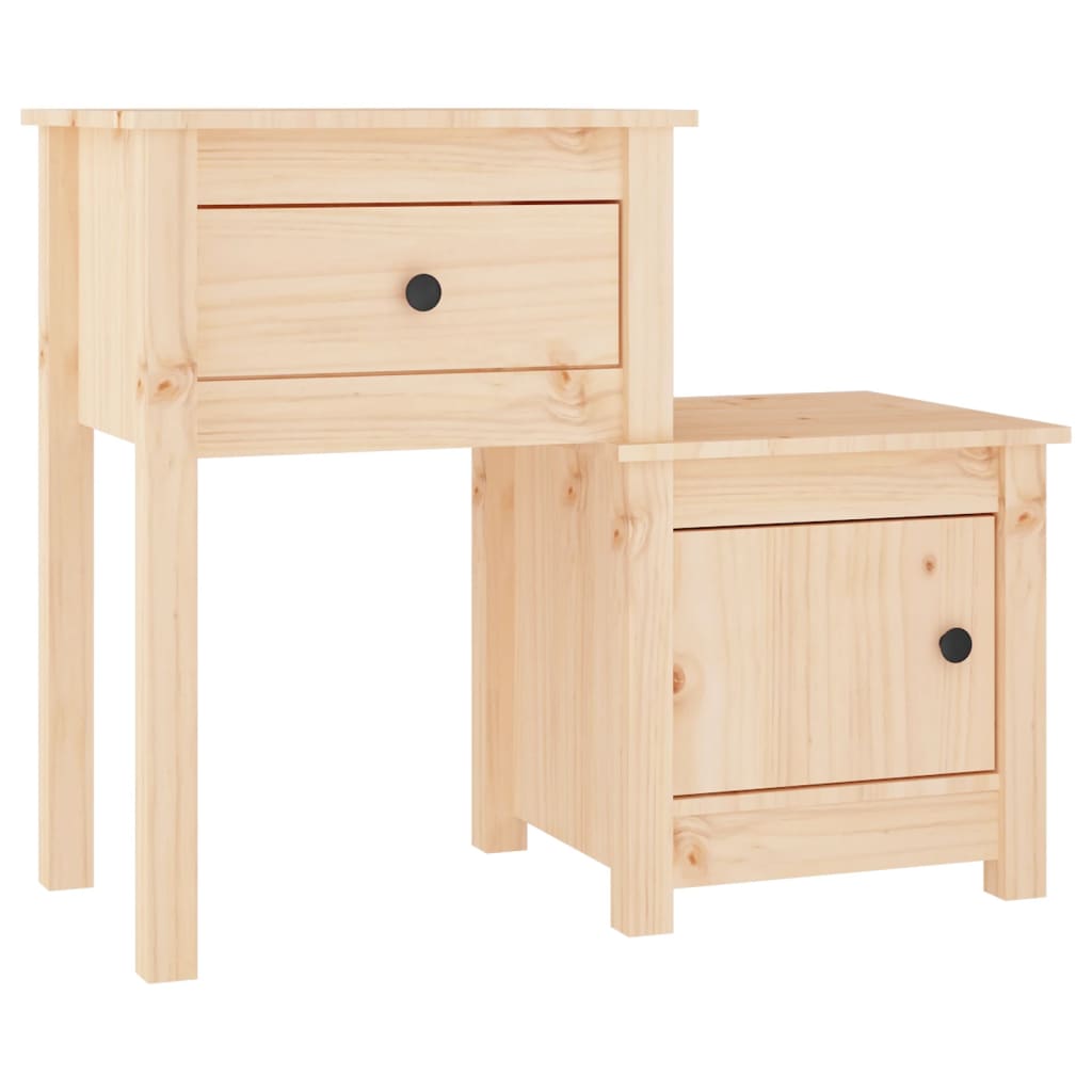 vidaXL Noptiere, 2 buc., 79,5x38x65,5 cm, lemn masiv de pin
