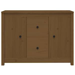 vidaXL Сайдборд, меденокафяв, 100x35x74 см, бор масив