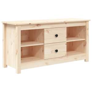 TV skříňka 103 x 36,5 x 52 cm masivní borové dřevo - obrázek 2