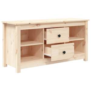 TV skříňka 103 x 36,5 x 52 cm masivní borové dřevo - obrázek 4
