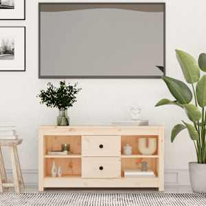 TV skříňka 103 x 36,5 x 52 cm masivní borové dřevo - obrázek 1