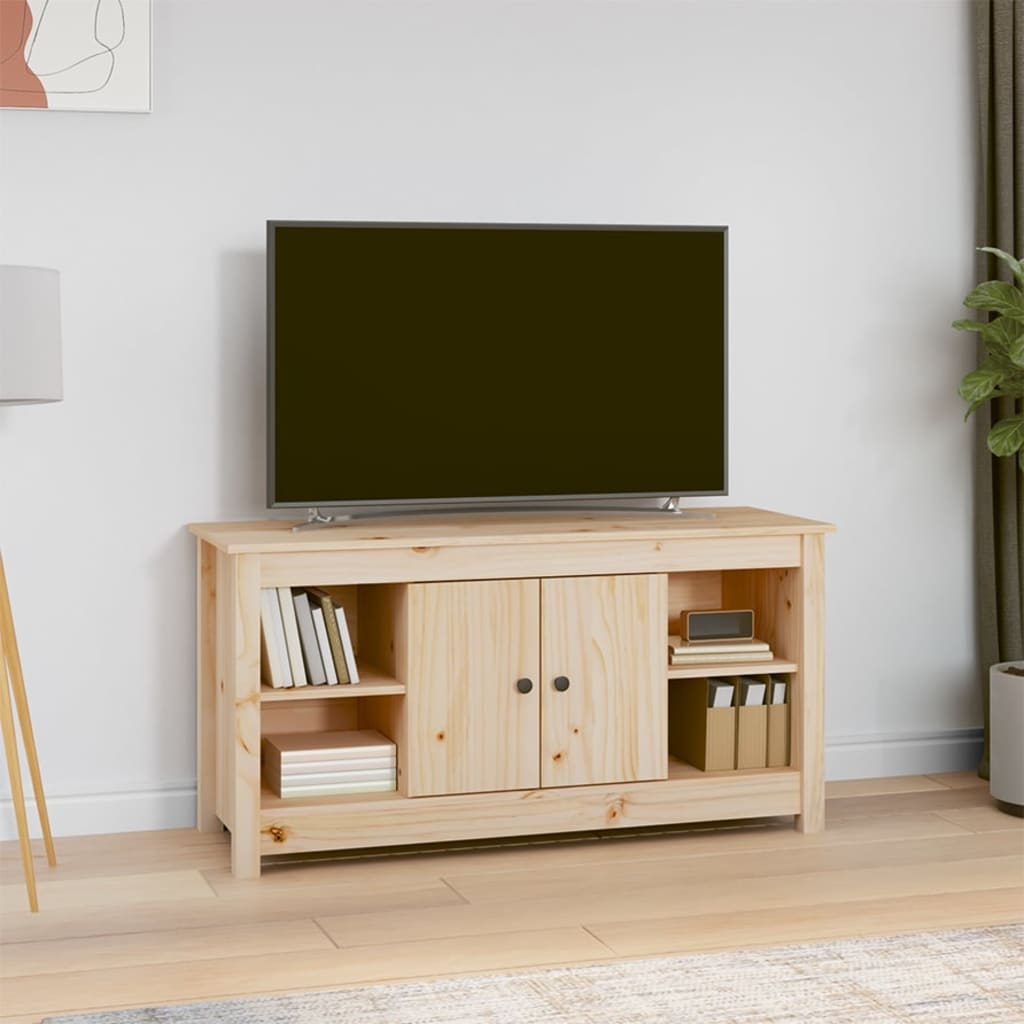 vidaXL Szafka pod telewizor, 103x36,5x52 cm, lite drewno sosnowe