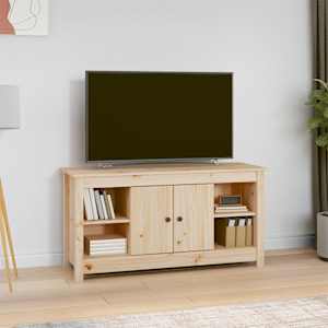 TV skříňka 103 x 36,5 x 52 cm masivní borové dřevo - obrázek 1