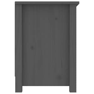 TV skříňka šedá 103 x 36,5 x 52 cm masivní borové dřevo - obrázek 5