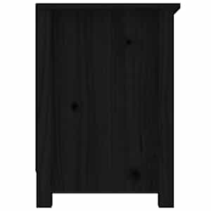 TV skříňka černá 103 x 36,5 x 52 cm masivní borové dřevo - obrázek 5