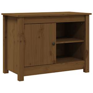 TV skříňka medově hnědá 70 x 36,5 x 52 cm masivní borové dřevo - obrázek 2