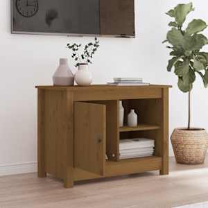 TV skříňka medově hnědá 70 x 36,5 x 52 cm masivní borové dřevo - obrázek 3