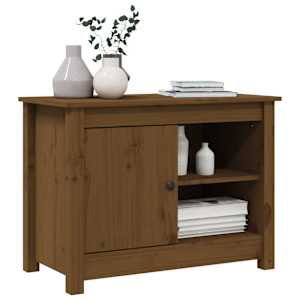 TV skříňka medově hnědá 70 x 36,5 x 52 cm masivní borové dřevo - obrázek 4