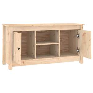 TV skříňka 103 x 36,5 x 52 cm masivní borové dřevo - obrázek 4