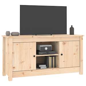 TV skříňka 103 x 36,5 x 52 cm masivní borové dřevo - obrázek 7
