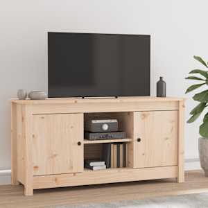 TV skříňka 103 x 36,5 x 52 cm masivní borové dřevo - obrázek 1
