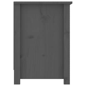 TV skříňka šedá 103 x 36,5 x 52 cm masivní borové dřevo - obrázek 5