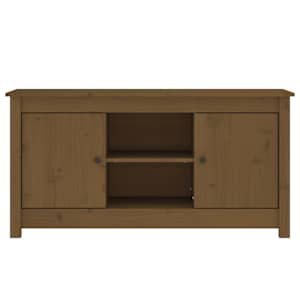 TV skříňka medově hnědá 103 x 36,5 x 52 cm masivní borové dřevo - obrázek 3