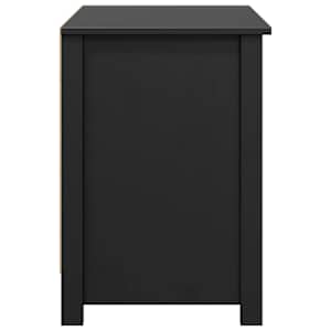 TV skříňka černá 103 x 36,5 x 52 cm masivní borové dřevo - obrázek 6
