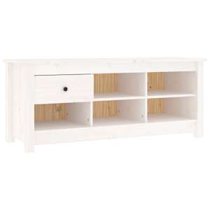 vidaXL kingakapp, valge, 110 x 38 x 45,5 cm, m&auml;nnipuit