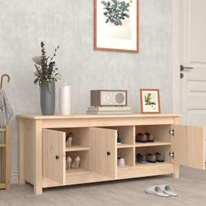 Botník 110 x 38 x 45,5 cm masivní borovice - obrázek 7