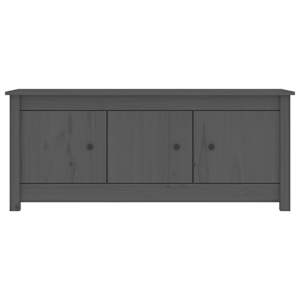 vidaXL Spintelė batams, pilka, 110x38x45,5cm, pušies medienos masyvas