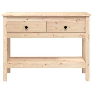 Konzolový stolek 100 x 35 x 75 cm masivní borové dřevo - obrázek 6