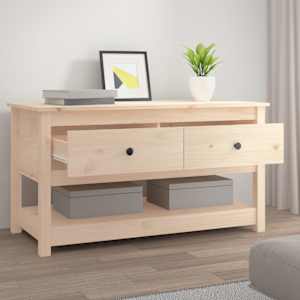 Konferenční stolek 102 x 49 x 55 cm masivní borové dřevo - obrázek 6