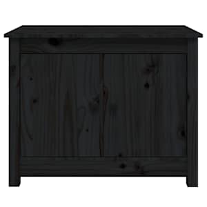 Konferenční stolek černý 71 x 49 x 55 cm masivní borové dřevo - obrázek 6